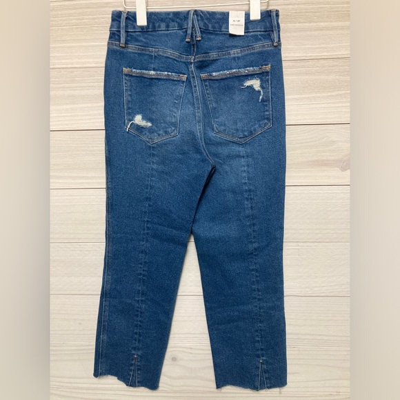 Good American Women's Blue Denim Good Curve Straight Jeans Indigo 461 size 4/27 - Picture 6 of 11